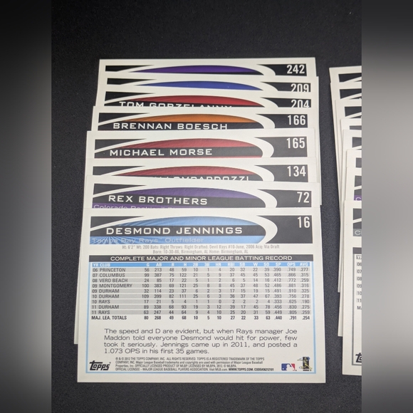 2012 Topps Gold Sparkle Baseball Card Collection Lot of 26 Parallel Insert Cards - Picture 6 of 10